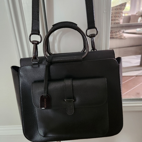 Gucci Black Leather Shoulder Bag - Picture 3 of 15